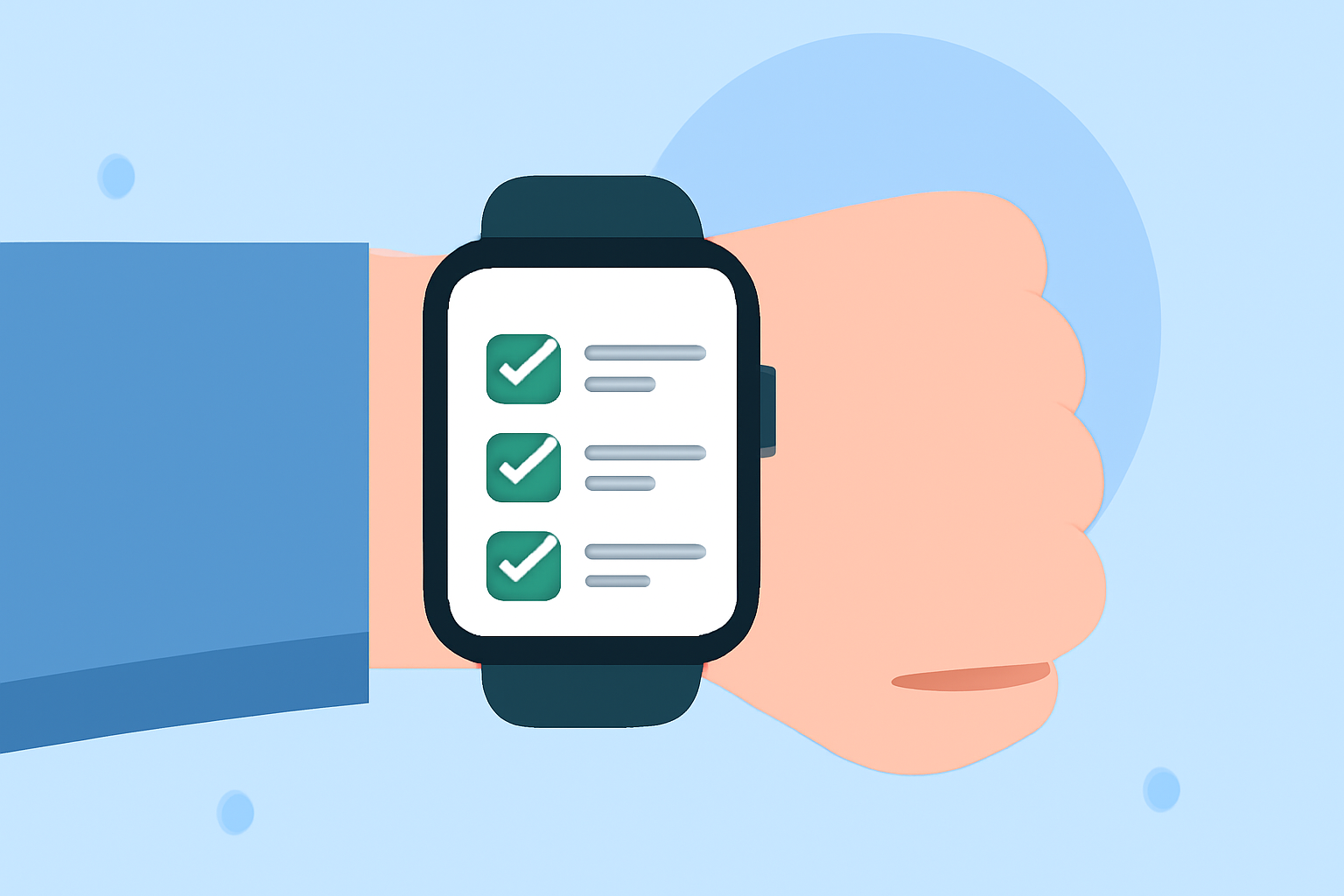 Outdoor Work Air Quality Checklist on Wear OS