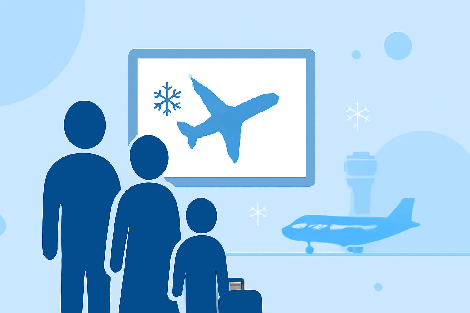 Snow at Your Departure Airport: Mistakes to Avoid for Family Vacations