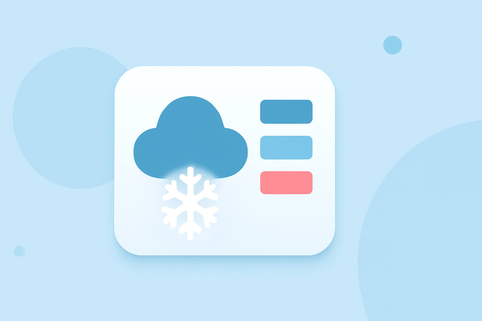 Pro Weather Widget Color Themes During Winter Storms