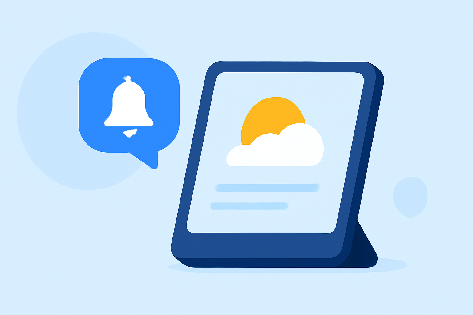 Weather Notification Grouping Basics on Smart Displays
