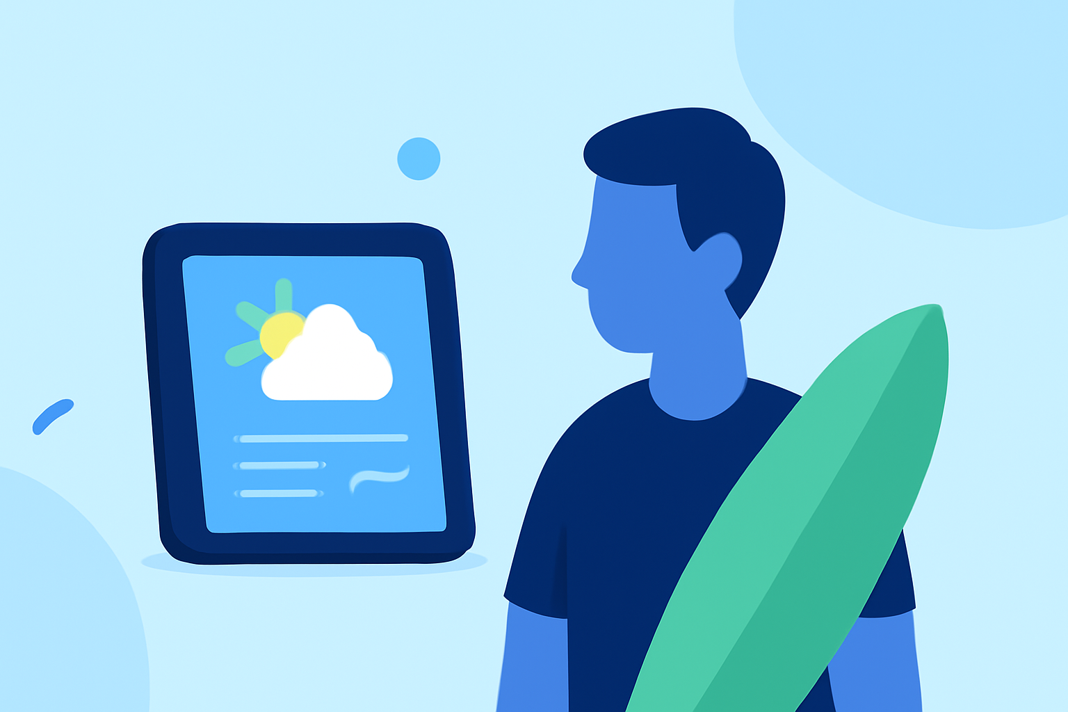 How to Use Weather Data for Surfing Tricks on Your Smart Display
