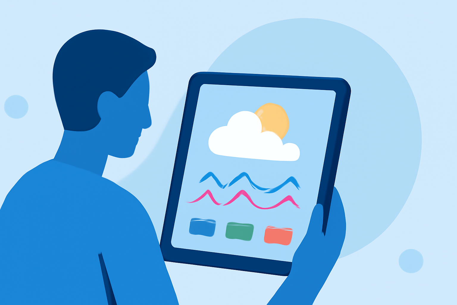Understanding Weather Ensemble Forecasts on Tablets