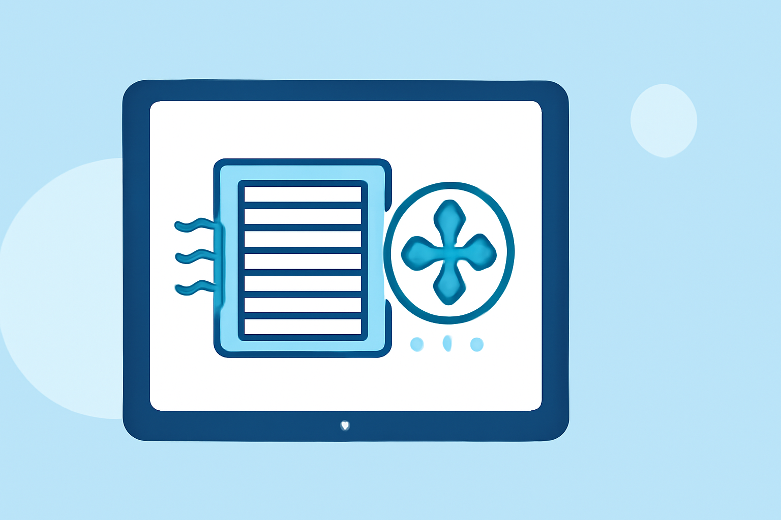 Indoor Air Filters Basics on a Tablet