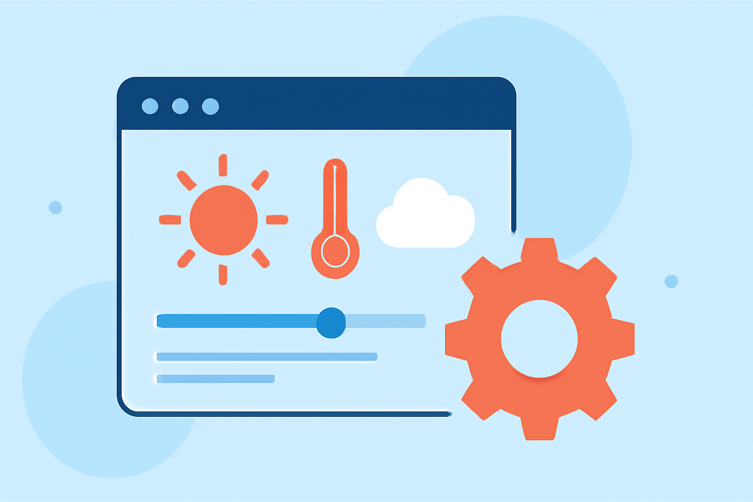 Weather Widget Customization During Heat Waves
