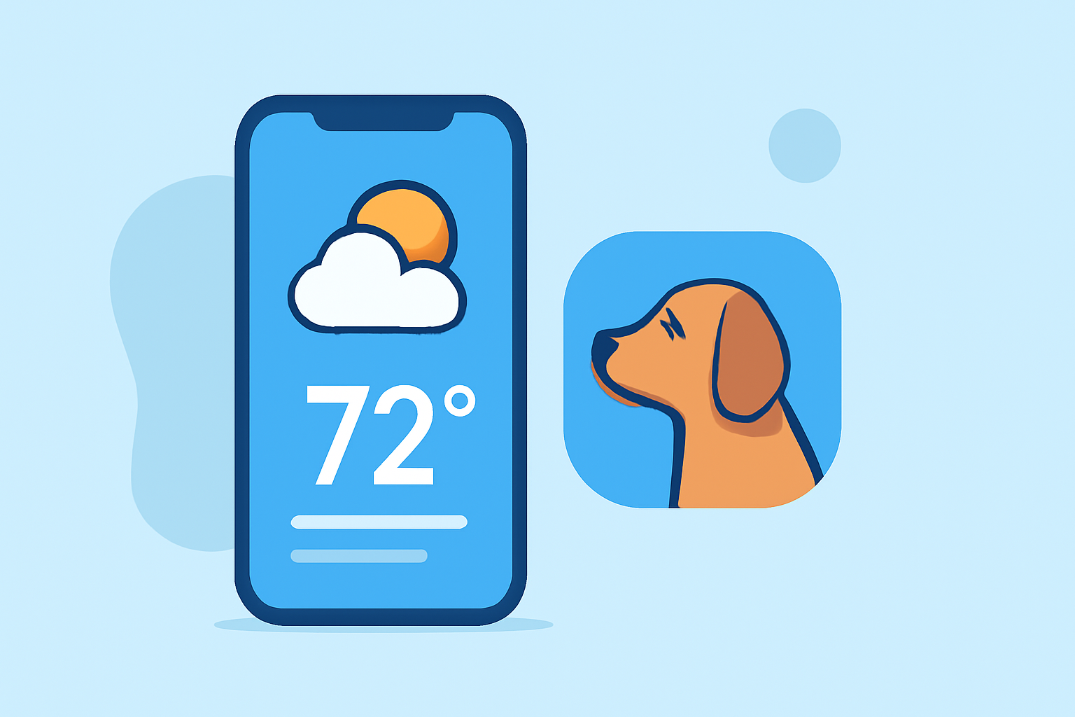 Weather App Home Screen Tutorial for Pet Owners