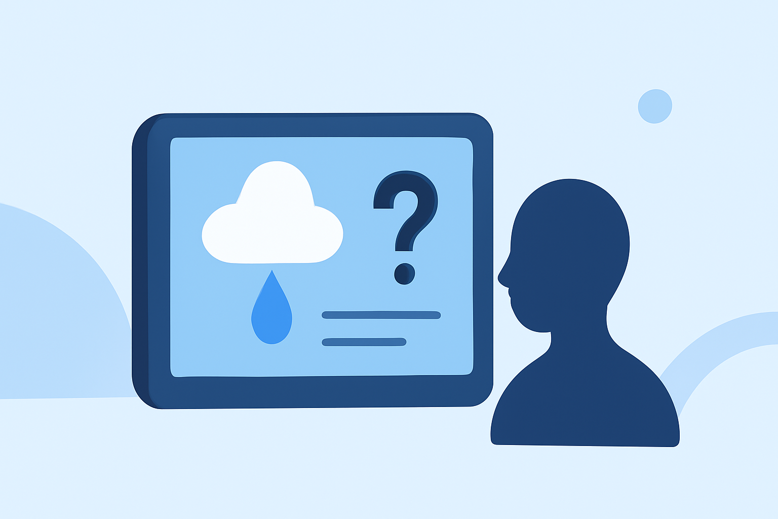 Common Precipitation Forecast Questions on a Smart Display