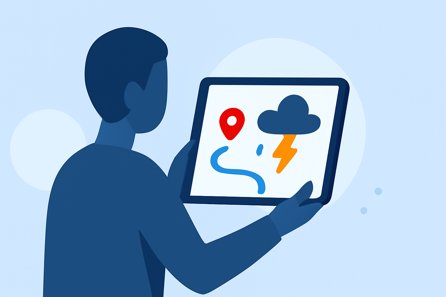 How to Effectively Track Storms Along Your Route Using an iPad
