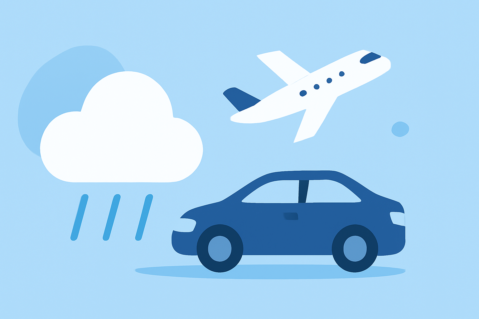 Weather Forecasts for Road and Air Travel on June 22, 2026