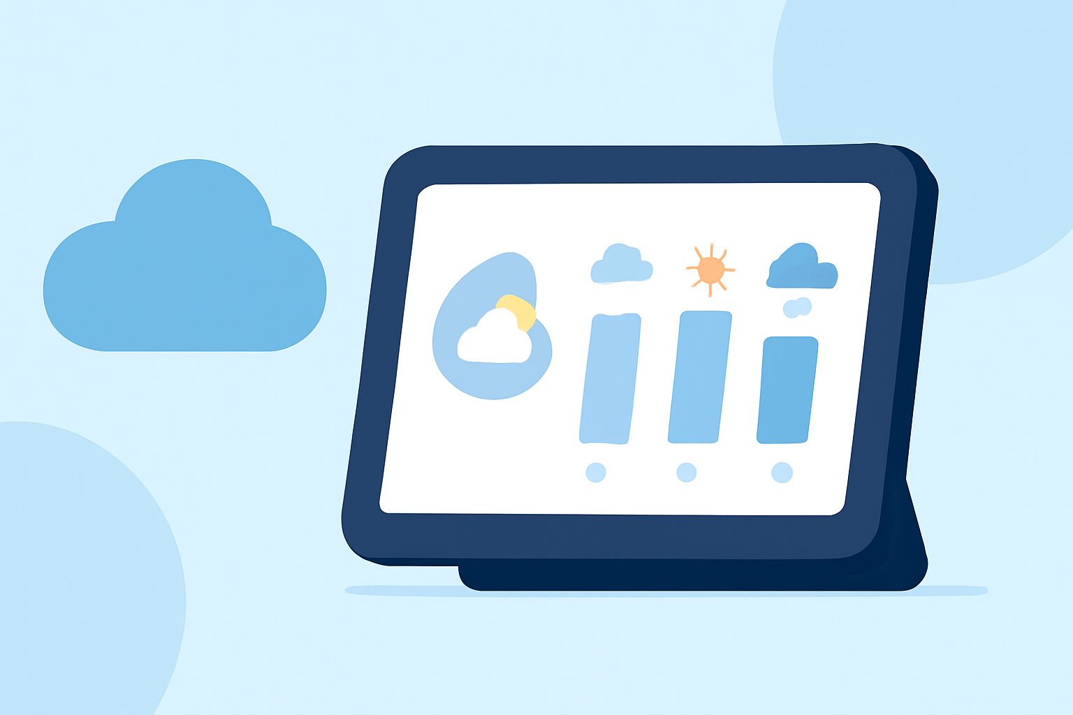 Understanding Monthly Weather Trends on Smart Displays