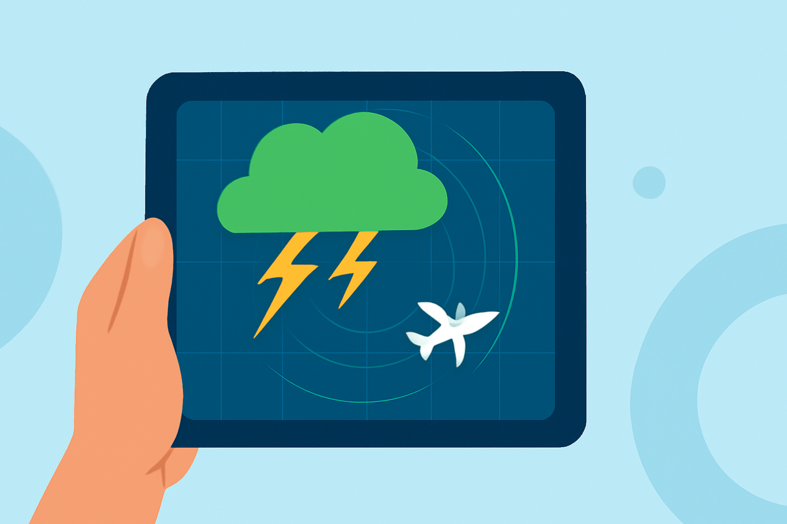 Monitoring Thunderstorms Near Airports on Your iPad: A Guide