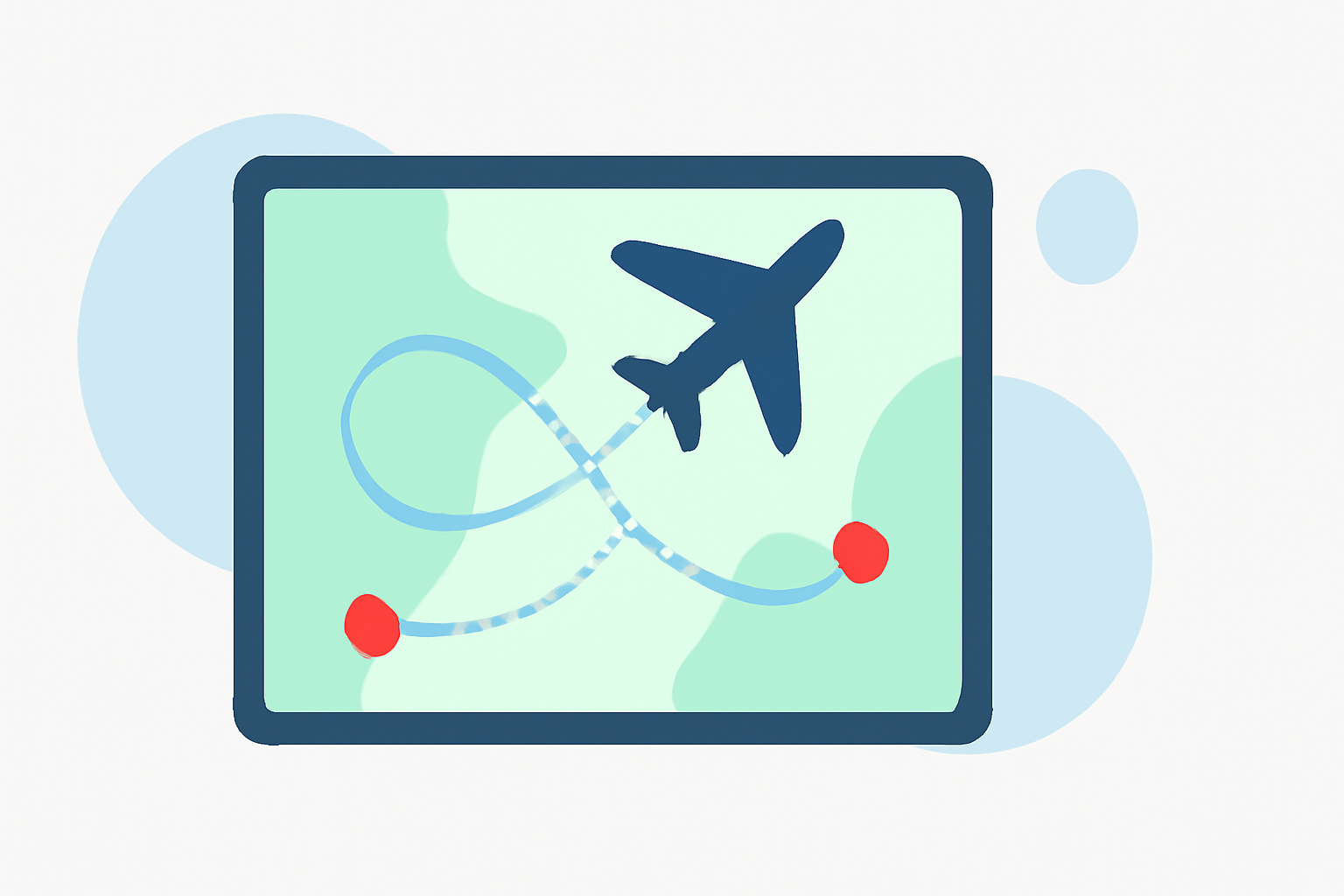 Enhancing Flight Tracking with Map Overlay Transitions