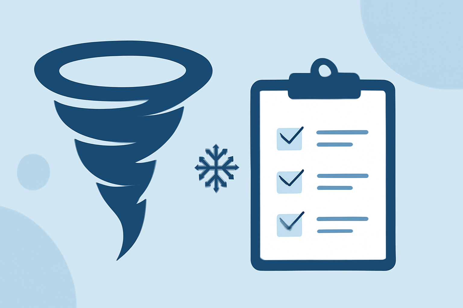 Quick Tornado Preparation During Winter Storms