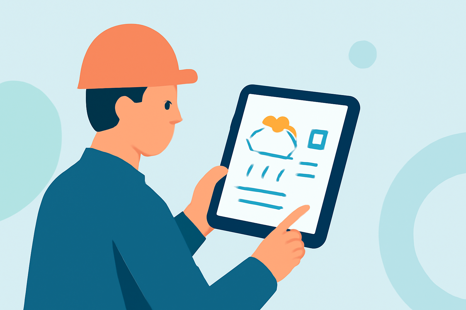 Easy Weather Planning for Outdoor Construction on a Tablet