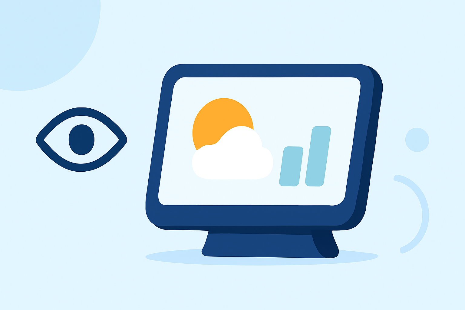 Easy Eye Health Weather on a Smart Display