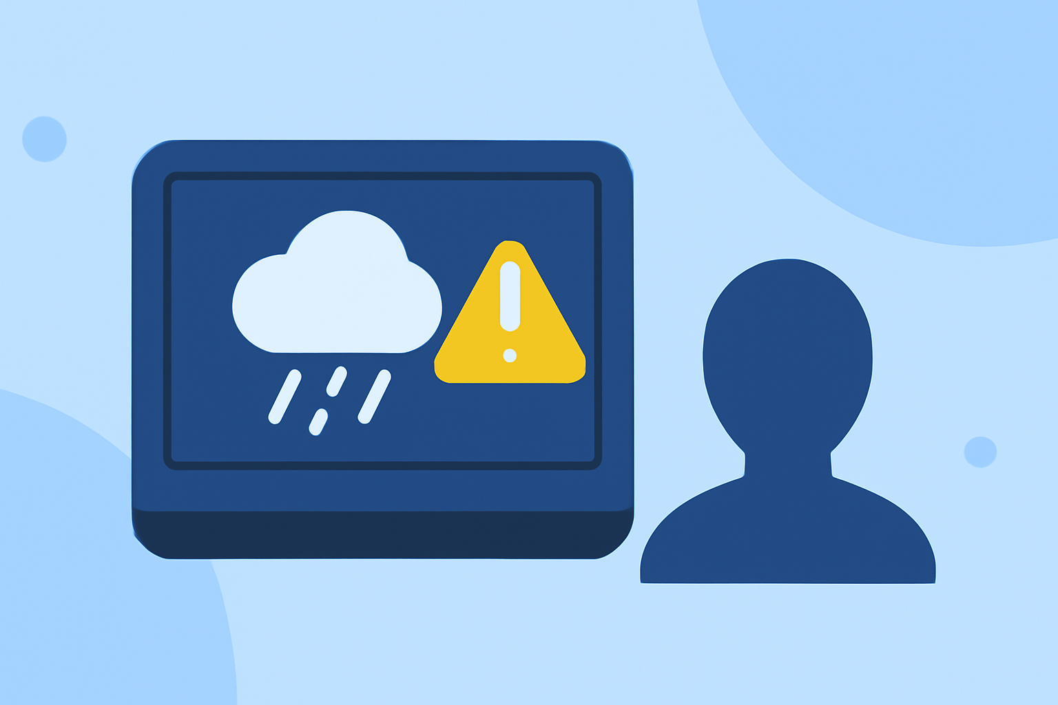 Easy Winter Storm Safety on a Smart Display