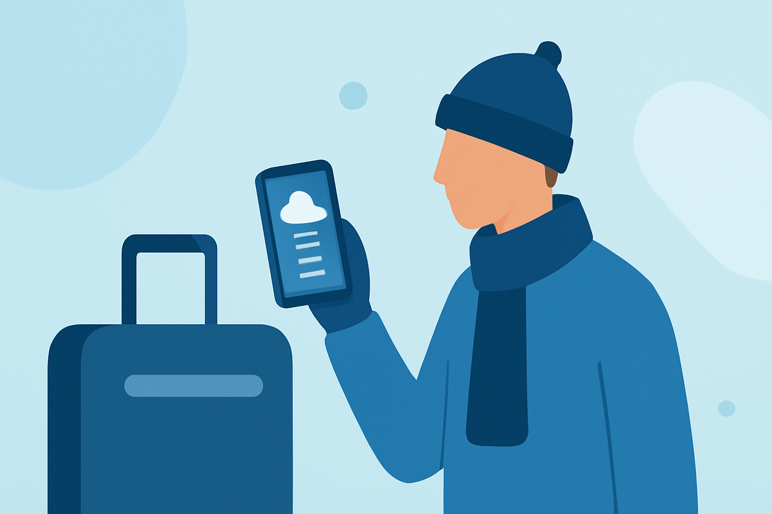 Essential Guide to Winter Travel Packing with Mobile Weather Assistance