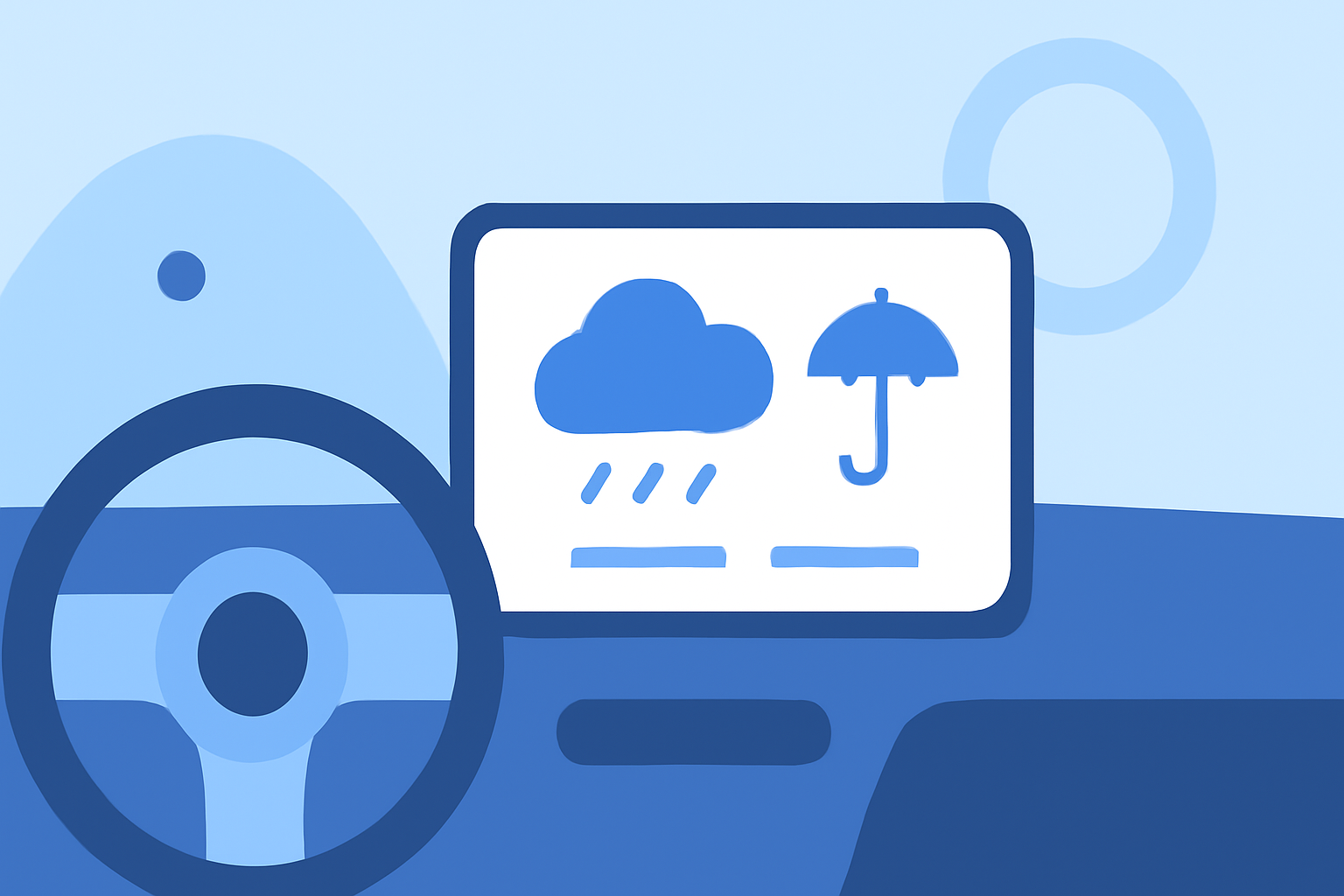 Getting Started with Rain Forecasts in the Car