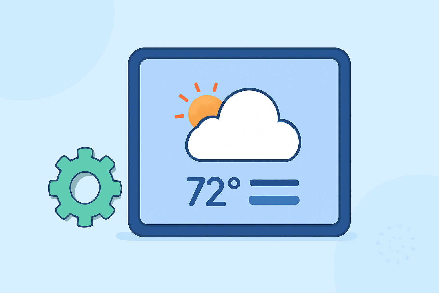 An Introduction to Weather Widget Customization on a Tablet