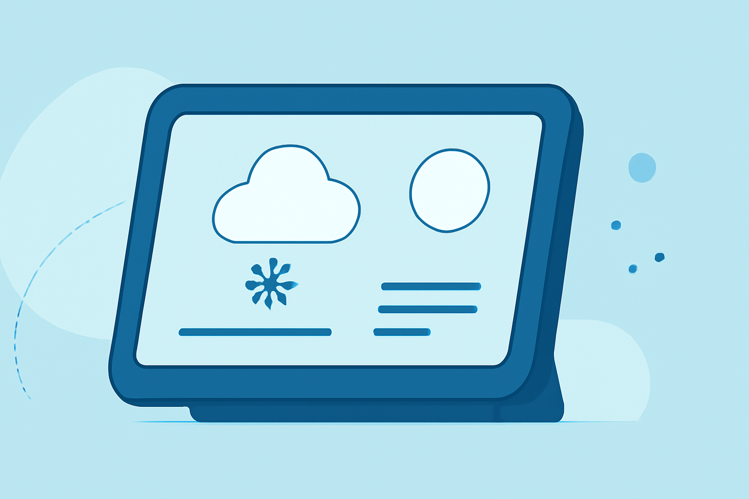Common Winter Weather Outlook Questions on a Smart Display